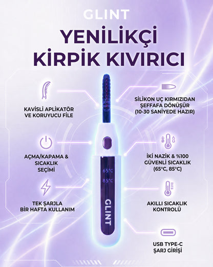 Glint Beauty - Isıtmalı kirpik kıvırıcı